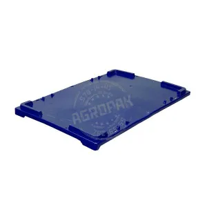 Крышка для ящиков 600Х400ММ (СПЛОШНАЯ), п/э, цвет синий 604030-00.61 – купить в Нижнем Новгороде по цене завода