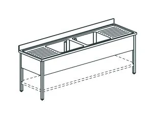 Ванна моечная Apach Chef Line L2S247-652W – купить по цене завода