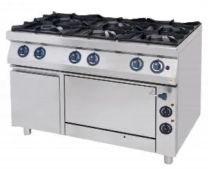 Плита 6 конфорочная Kogast Ks-T67/1K-O 55846 газ 700 серии – купить в Нижнем Новгороде по цене завода
