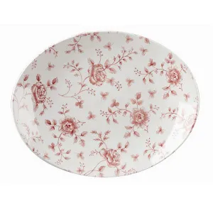 Блюдо овальное 31,7Х25,5СМ, без борта, Vintage Prints, цвет Cranberry Rose Chintz Rccop121 – купить в Нижнем Новгороде по цене завода