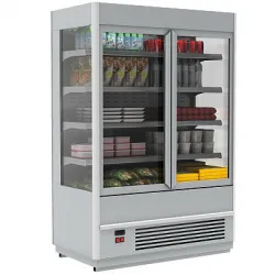 Купить горка холодильная fc 20-07 vv 1,3-1 (распашные двери) 9006-9005 – цена от завода, доставка до двери | RuOborudovanie.ru