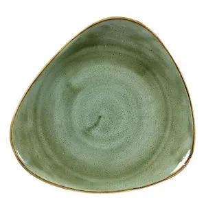 Тарелка мелкая треугольная 31,1СМ, без борта, Stonecast, цвет Samphire Green Ssgstr121 – купить в Нижнем Новгороде по цене завода
