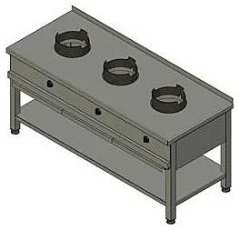 Плита газовая Вулкан-Heidebrenner Ksw 03 Wok арт.8787 – купить в Нижнем Новгороде по цене завода