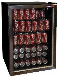 Шкаф холодильный со стеклом Cooleq Tbc-145 черный – купить по цене завода