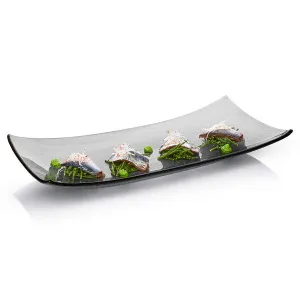 Набор емкостей для закусок Serveware 47Х23СМ, 3шт., Стекло, цвет дымчатый Gls019 – купить в Нижнем Новгороде по цене завода