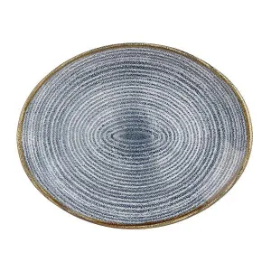Блюдо овальное 27Х22,9СМ, без борта, цвет Slate Blue, Studio Prints Spsbop581 – купить в Нижнем Новгороде по цене завода