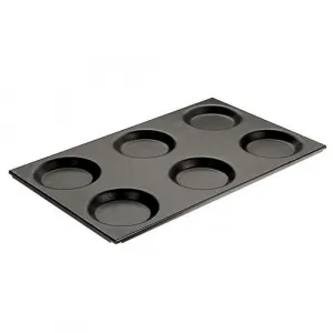Противень Paderno 41755-11, 53х32,5см, Gn 1/1 6 порций по D12,5см, алюм. С антиприг.покрытием – купить в Нижнем Новгороде по цене завода