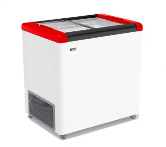 Ларь морозильный Frostor Gellar FG250C прямое стекло красный – купить в Нижнем Новгороде по цене завода