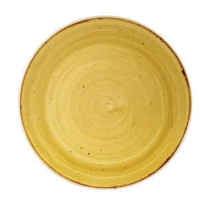 Тарелка мелкая 21,7СМ, без борта, Stonecast, цвет Mustard Seed Yellow Smssevp81 – купить в Нижнем Новгороде по цене завода