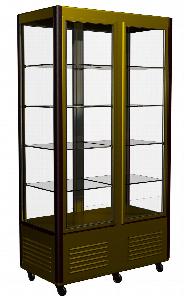 Витрина кондитерский Полюс D4 Vm 800-1 коричнево-золотой холодильный (R800C люкс Carboma) 