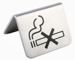 Табличка Aps металл "НЕ курить" 2ШТ 00572 демо
