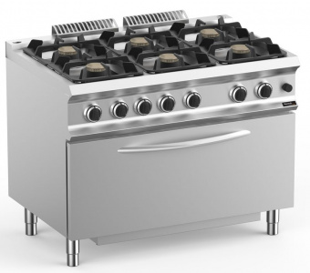 Плита газовая Apach Glrrg117Fgp Extra Xl 6 конфорочная 700 серии