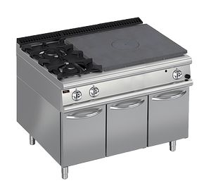 Плита газовая Apach Chef Line Lrstg129R2Sxcs со сплошной поверхностью 900 серии 
