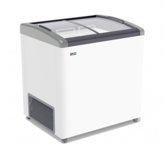 Ларь морозильный Frostor Gellar FG250E гнутое стекло серый