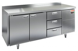 Купить стол охлаждаемый hicold gn 113/tn (-2+10), 2 двери,3 ящ, 1835х700х850 – цена от завода, доставка до двери | RuOborudovanie.ru