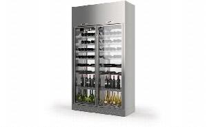 Шкаф винный Enofrigo Wine Library 2P 4V H220 P60 серебристый A1Wl4V2P226/873