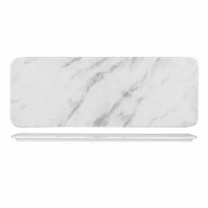 Блюдо сервировочное прямоугольное 37,6Х14СМ, Textured Prints, цвет Marble Grey Mgyrst1