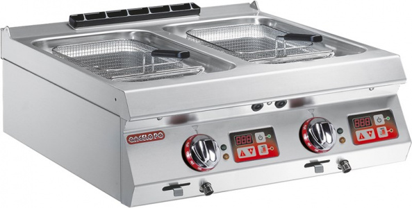 Фритюрница Angelo Po 1G0FR4ED настольная с 2 ваннами 9+9 л