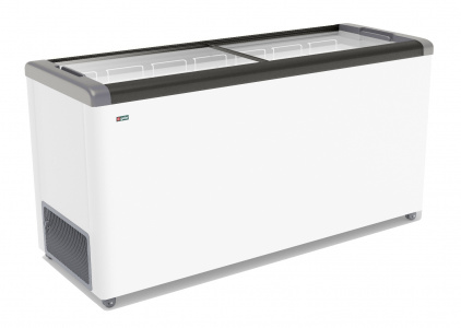 Ларь морозильный Frostor Gellar FG600 с прямое стекло серый