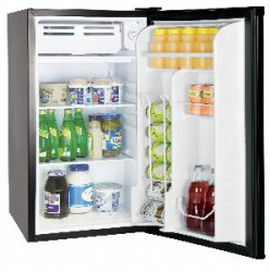 Шкаф холодильный с глухой дверью Cooleq Tbc-90S черный демо