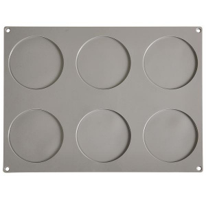 Форма силиконовая "Gourmand диск" D110Мм H3,5Мм, 33мл, 6 ячеек Gg003S
