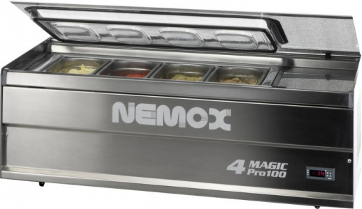 Витрина для мороженого вместимостью 4хGN1/4 Nemox 4 MAGIC PRO 100 (0036100250)