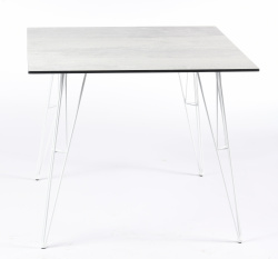 Стол обеденный Руссо из HPL квадратный 90х90см, цвет светло-серый