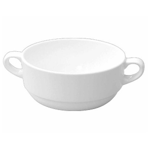 Чашка бульонная 284мл, с ручками, White Aprahcb1