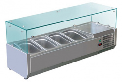 Витрина холодильная для ингредиентов 4хGN1/3 -150 мм Koreco VRX 1200 395 WN