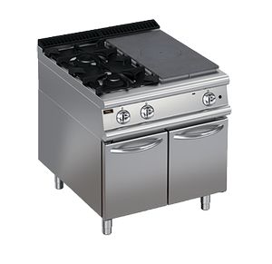 Плита газовая Apach Chef Line Lrstg89R2Sxcs со сплошной поверхностью 900 серии 