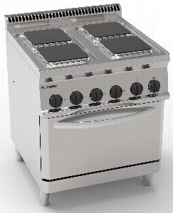 Плита 4 конфорочная 700 серии Tecnoinox Pfs70E7 616017