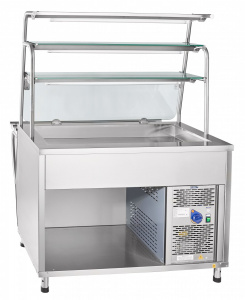 Прилавок-витрина холодильный Abat ПВВ(Н)-70Т-НШ арт.21000001426 открытый