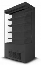 Горка холодильная RCV VERA 1,5 черная ВНЕШ.RAL9005, ВНУТ.RAL9003
