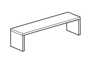 Полка настольная закрытая Apach Chef Line Losc35120T1Cs