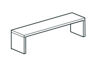 Полка настольная закрытая Apach Chef Line Losc35140T1Cs