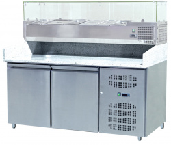Стол для пиццы Koreco SPZ2600TN (+5/+10) столеш.гранит 360л, 2 двери,1510х800х1000 – купить в RuOborudovanie.ru с доставкой до двери Купить стол для пиццы koreco spz2600tn (+5/+10) столеш.гранит 360л, 2 двери,1510х800х1000 – цена от завода, доставка до двери | RuOborudovanie.ru