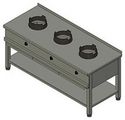Купить плита газовая вулкан-heidebrenner ksw 03 wok арт.8787 – цена от завода, доставка до двери | RuOborudovanie.ru