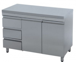 Купить стол ст-с-1200.600-02-р-3л (ст-2/1200/600 с ящиками) – цена от завода, доставка до двери | RuOborudovanie.ru
