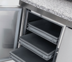 Стол для пиццы c 2 дверьми для формата 60*40 см Coreco MR80150P – купить в RuOborudovanie.ru с доставкой до двери Купить стол для пиццы c 2 дверьми для формата 60*40 см coreco mr80150p – цена от завода, доставка до двери | RuOborudovanie.ru