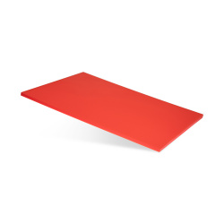 Доска разделочная 530х325х18 красная пластик