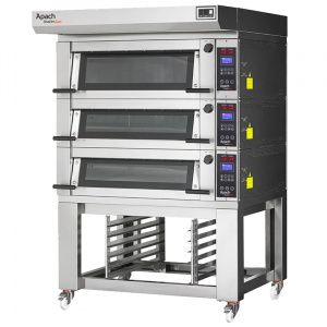 Печь подовая Apach E4Lk2S Dp с подставкой с направляющими 