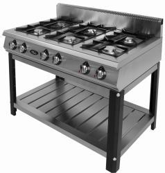 Плита газовая 6-ти горелочная Grill Master Ф6ПГ/800 (на подставке)