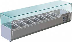 Витрина холодильная для ингредиентов 7хGN1/4 -150 мм Koreco VRX 1500 335 WN