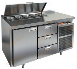 Стол для салатов Hicold SL1-13GN (1/3) (+2+10), 1 дверь, 3 ящика, 1390х700х850мм – купить в RuOborudovanie.ru с доставкой до двери Купить стол для салатов hicold sl1-13gn (1/3) (+2+10), 1 дверь, 3 ящика, 1390х700х850мм – цена от завода, доставка до двери | RuOborudovanie.ru