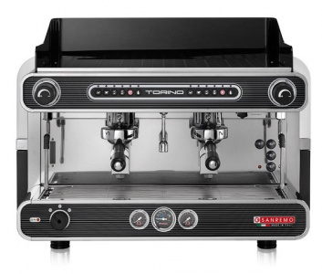 Кофемашина Sanremo Torino 2гр. 220В автомат, подсветка, чёрная