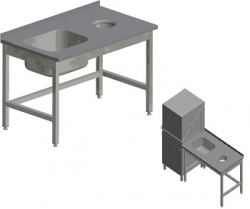 Стол для грязной посуды Kayman для посудомоечной машины Tatra спм-123/1207 правый