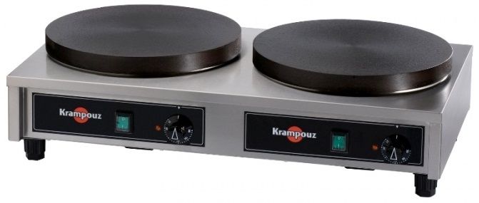 Блинница Krampouz CECIG40AO электрическая двухконфорочная 40 см 