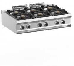 Купить плита газовая 6 конфорочная 700 серии apach chef line glrrg117p – цена от завода, доставка до двери | RuOborudovanie.ru