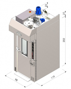 Печь ротационная электрическая с электро-механической панелью управления Zucchelli Forni s.p.a. Mini