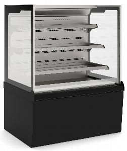 Витрина кондитерская Es system k Carina 06 Self открытая 1,0 черная/серая